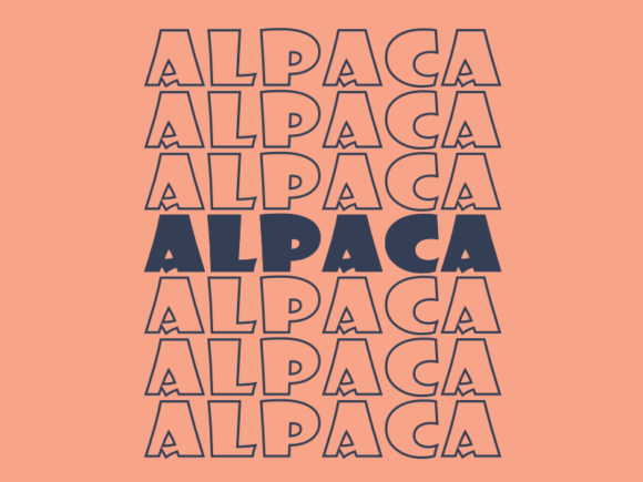 Alpaca Svg Cut File Graphics for Print Templates