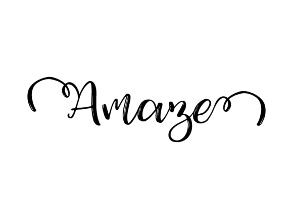Amaze Lettering Graphics for Print Templates