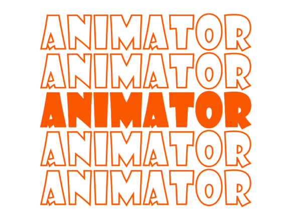 Animator Svg Cut File Graphics for Print Templates