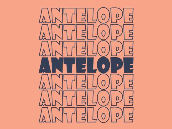 Antelope Svg Cut File Graphics for Print Templates