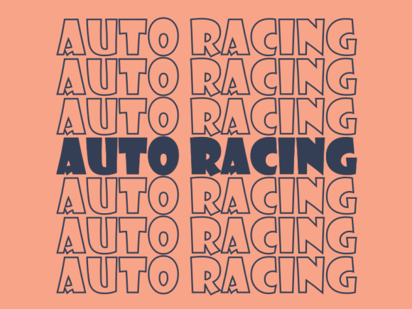 Auto Racing Graphics for Print Templates