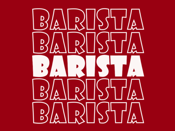 Barista Svg Cut File: A Graphic for Coffee Lovers
