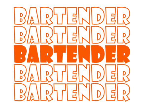 Bartender Svg Cut File for Modern Print Templates