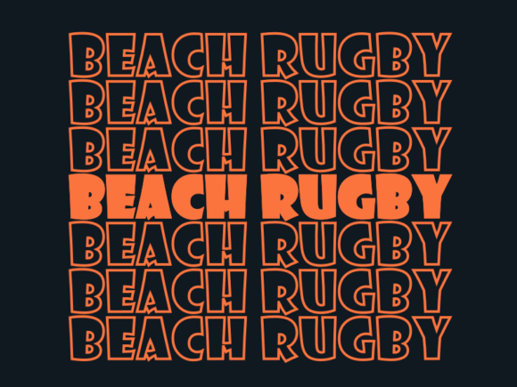 Beach Rugby Graphics for Print Templates