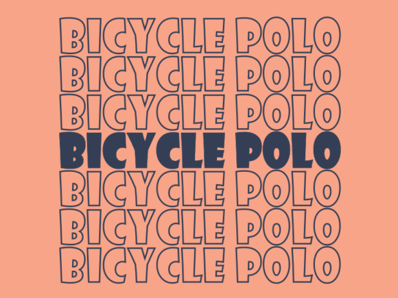Bicycle Polo Graphics for Print Templates