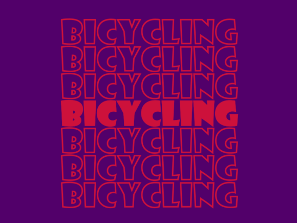 Bicycling Graphics for Print Templates
