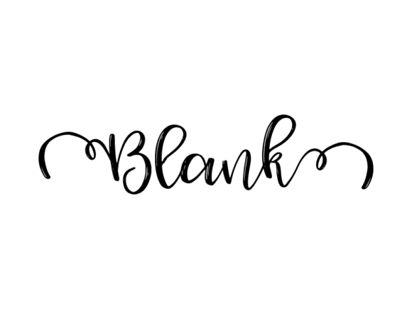 Blank Lettering Graphics for Print Templates