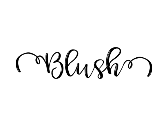 Blush Lettering Graphics for Print Templates