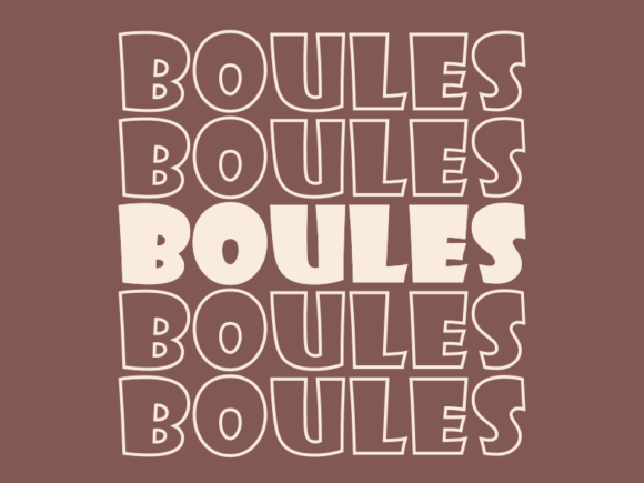 Boules Svg Cut File for Modern Print Templates