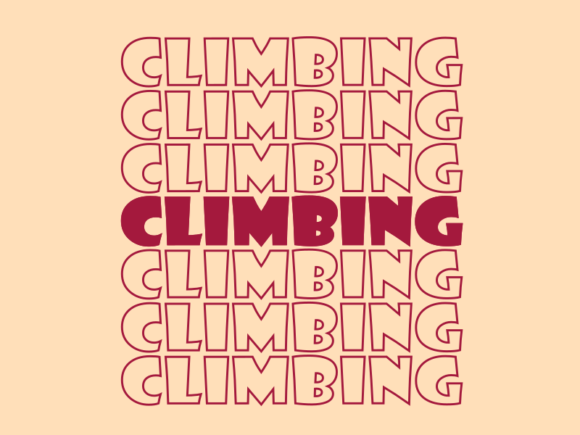Climbing Svg Cut File Graphics for Print Templates