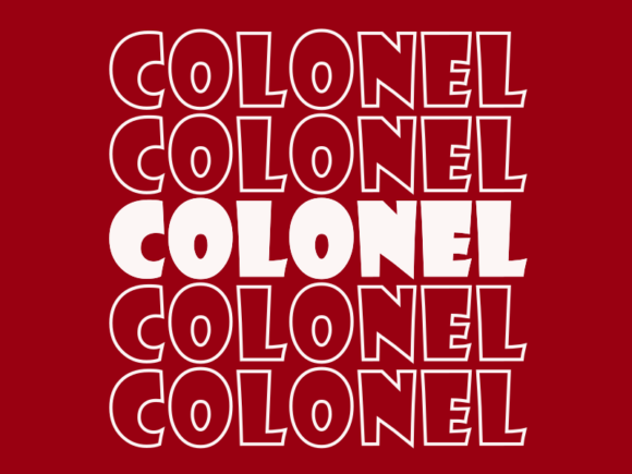 Colonel Svg Cut File Graphics for Print Templates