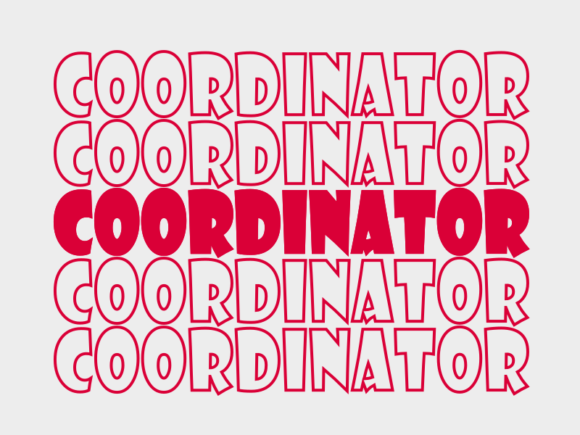 Coordinator Svg Cut File: A Graphic for Print Templates