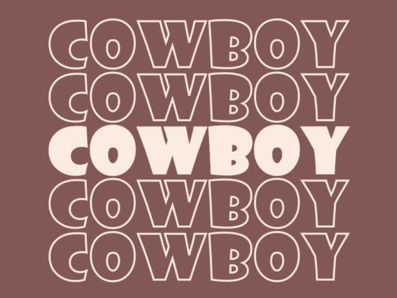 Cowboy Svg Cut File Graphics for Print Templates