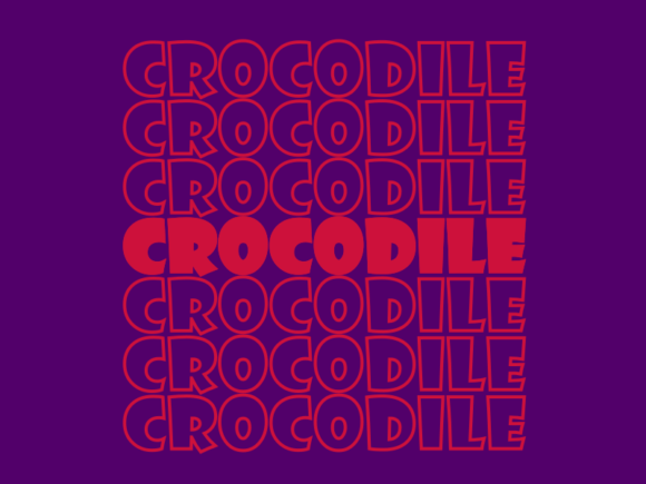 Crocodile Svg Cut File for Graphics and Print Templates
