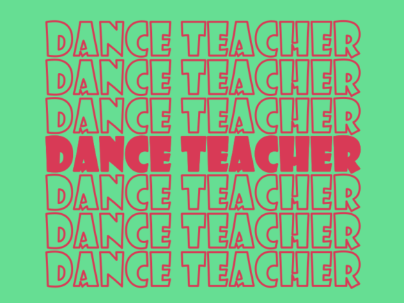 Dance Teacher Graphics for Print Templates
