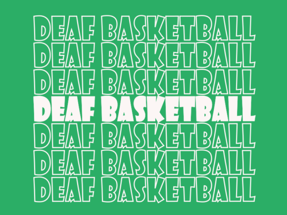 Deaf Basketball Graphics for Print Templates