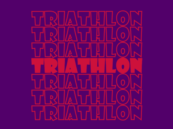 Triathlon Svg Cut File for Modern Print Templates