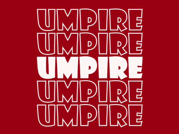 Umpire Graphics for Print Templates