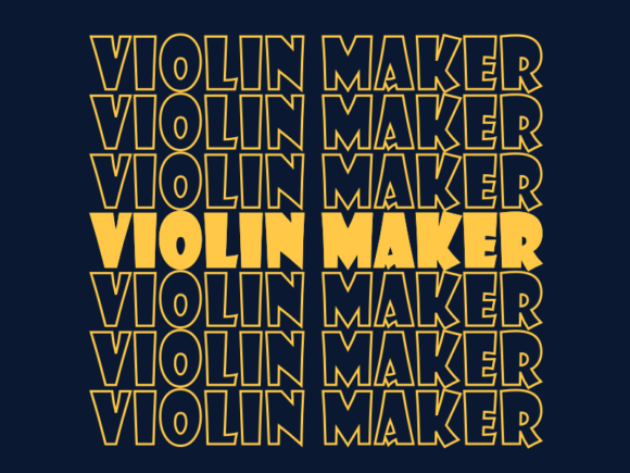 Violin Maker Svg Cut File: A Graphic for Print Templates