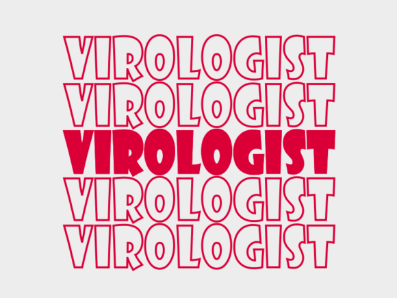 Virologist Svg Cut File Graphics for Print Templates