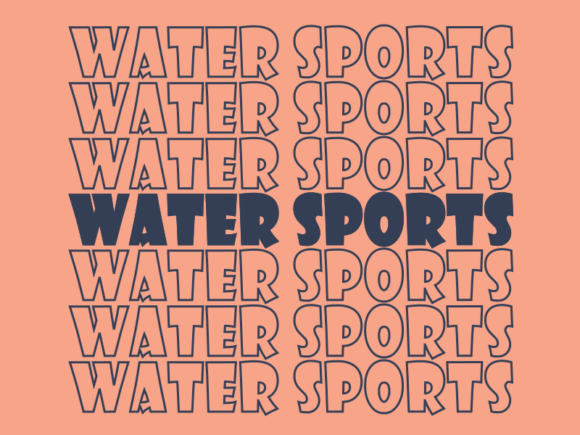 Water Sports Graphics for Print Templates