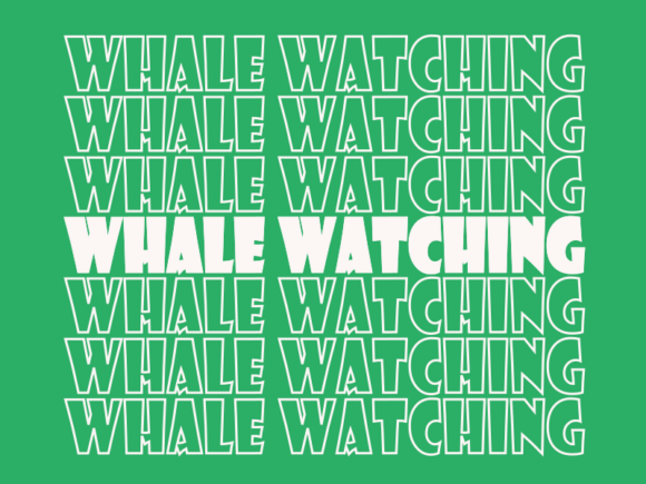 Whale Watching Graphics for Print Templates