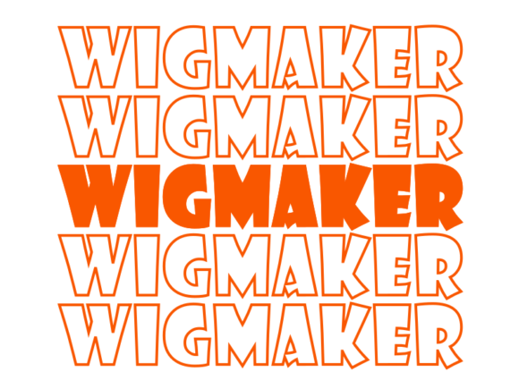 Wigmaker Svg Cut File: A Graphic for Modern Print Templates