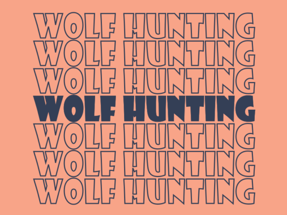 Wolf Hunting Svg Cut File for Modern Graphics and Print Templates