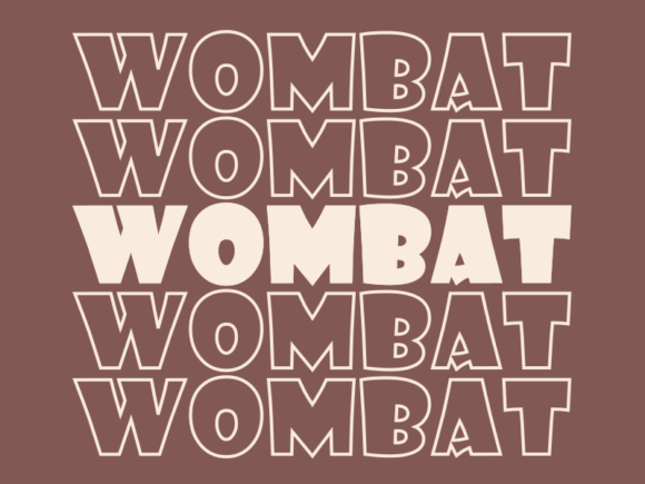 Wombat Svg Cut File Graphics for Print Templates