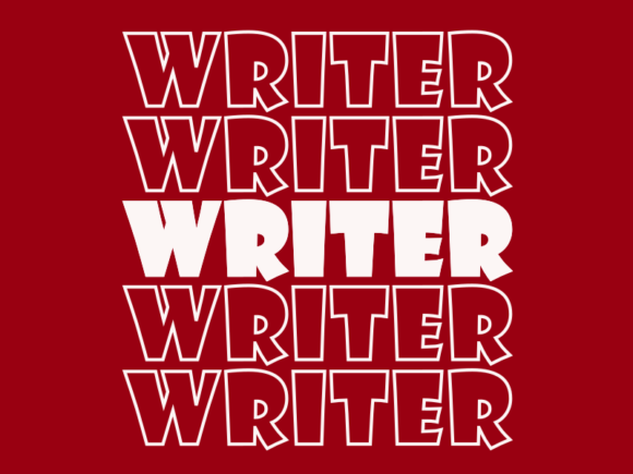 Writer Svg Cut File: A Graphic for Print Templates
